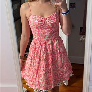 Pink floral Lilly Pulitzer Dress